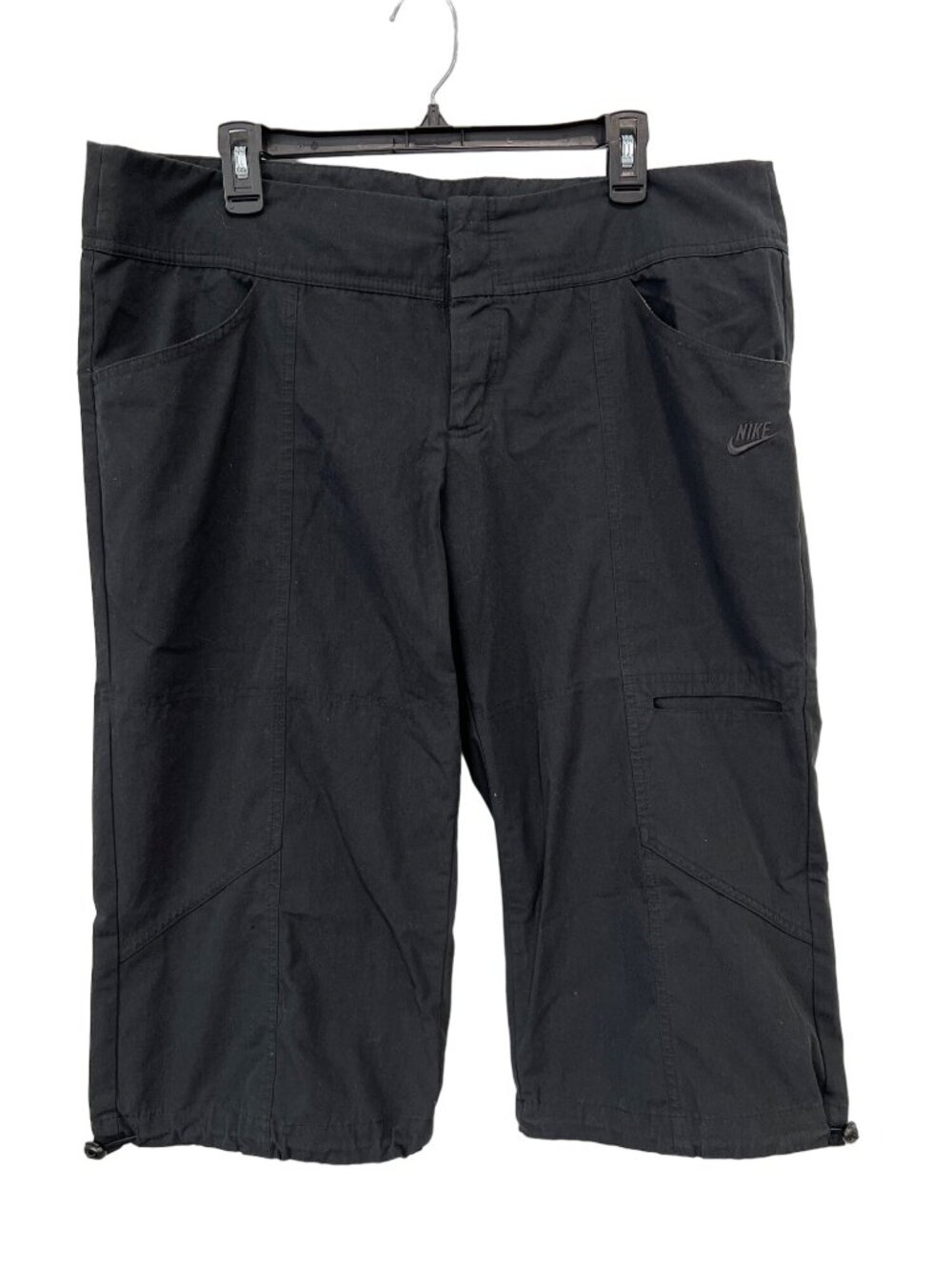 Nike Sportswear Hiking Shorts Womens  XL Flat Front Black Outdoor Camping Active